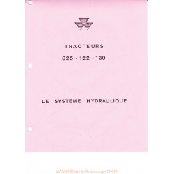 Massey Ferguson 825 122 130 Hydraulique