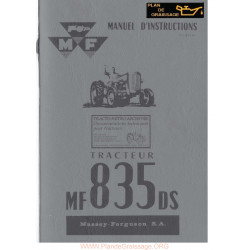 Massey Ferguson 835 Instructions