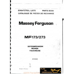 Massey Ferguson Mf 173 273 Faucheuse