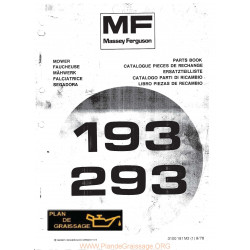 Massey Ferguson Mf 193 293 Faucheuse M2