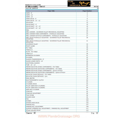 Massey Ferguson Mf 506 Combine Parts1 Moissonneuses