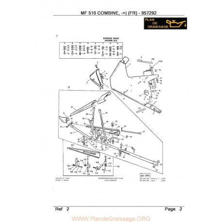 Massey Ferguson Mf 510 Detail Spieces Detachees Moissonneuses