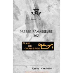 Massey Ferguson Mf 802 Ramasseuse Presse