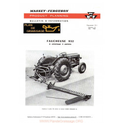 Massey Ferguson Mf 832 Bulletin Faucheuse