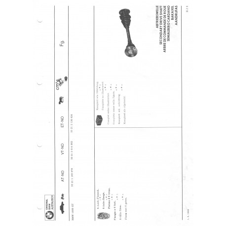 Bmw Arbre Roue De Rechange Org 1600gt
