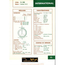 Mc Cormick International D335 Chenillards