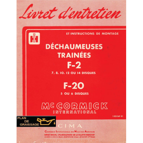 Mc Cormick International F2 F20 Dechaumauses Trainees