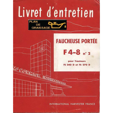 Mc Cormick International F4 8 Faucheuse Portee