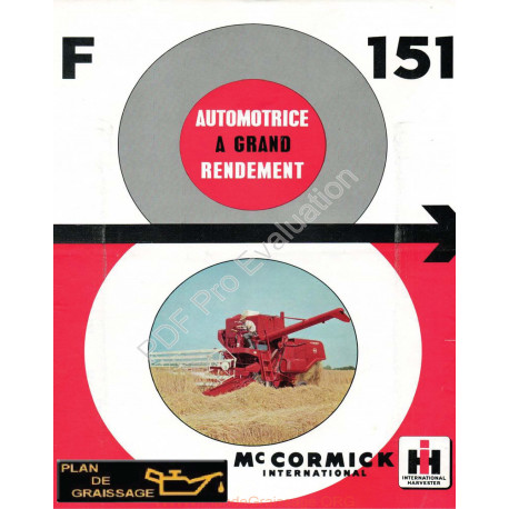 Mc Cormick International Ih F8 151 Brochure Moissonneuses