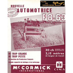 Mc Cormick International Ih F8 63 Brochure Moissonneuses