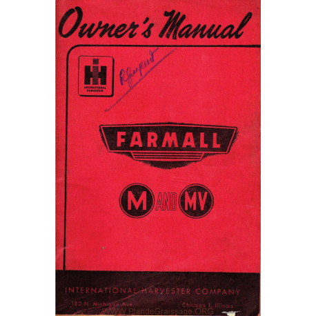 Mc Cormick International Mv Farmall