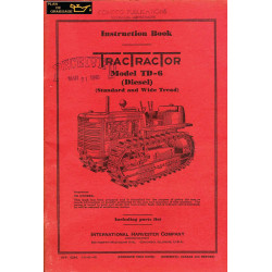 Mc Cormick International Td6 Instruction Book Chenillards