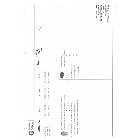 Bmw Boite Vitesse De Rechange Org 2500 2800 A Ca