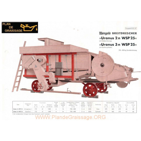 Mengele Uranus Wsp 25 N2 N3 Batteuses