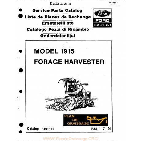New Holland 1915 Forage Harvester