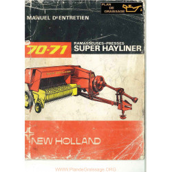 New Holland 70 71 Ramasseuses Presses