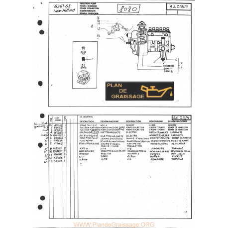 New Holland 8080 8361si Engine