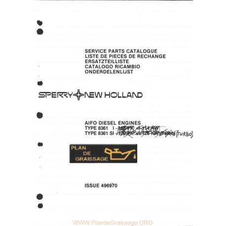 New Holland 8361 Si Diesel Moteur List Pieces