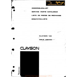 New Holland Clayson M140 496433 Combine