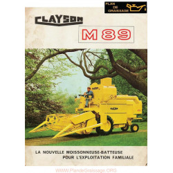 New Holland Clayson M89 Brochure1 Moissonneuses