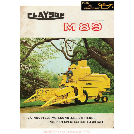 New Holland Clayson M89 Brochure1 Moissonneuses