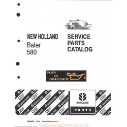 New Holland Small Baler 580 List Pieces