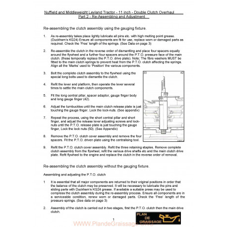 Nuffield Part 2 Double Clutch Re Assembly