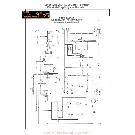 Nuffield Wiring Diagram 245 472 Alternator