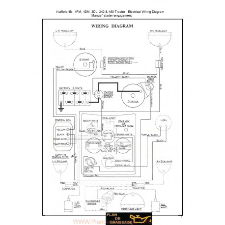 Nuffield Wiring Diagram Nuffield 4dm Manual Starter