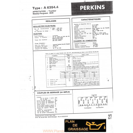 Perkins 6354 4 Moteur