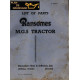 Ransomes Mg 5 Liste Pieces Chenillards