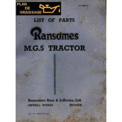 Ransomes Mg 5 Liste Pieces Chenillards