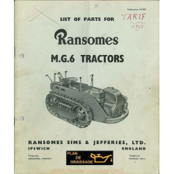 Ransomes Mg 6 Vues Eclatees Chenillards