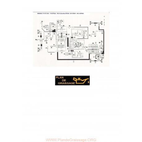 Renault 751 R7621 R7624 R7661 R7664 Schema Electrique