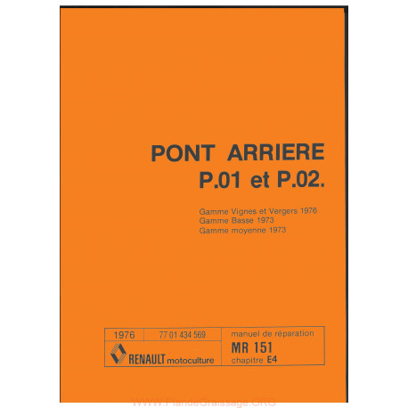 Renault Pont P01 P02 1973