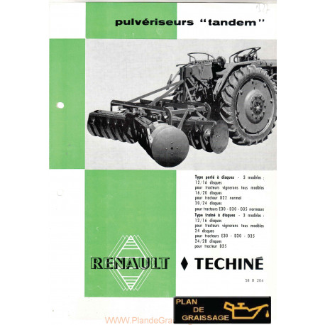 Renault Tandem Pulverisateur