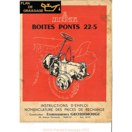 Renk 22 5 Ponts Boite