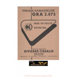 Rivierre Casalis Gra 2 075 Ramasseuse Presse