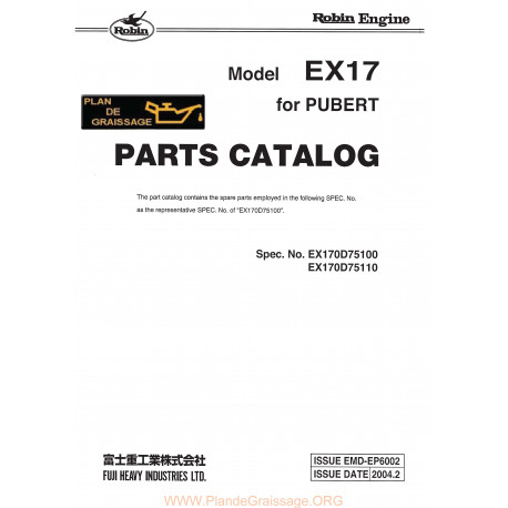 Robin Ex17 Pubert Moteur