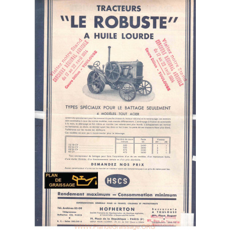 Robuste Hscs Tracteur