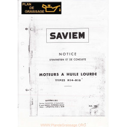 Saviem H14 H16 Moteur