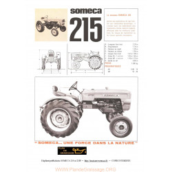 Someca 215 215f Tracteur Technique