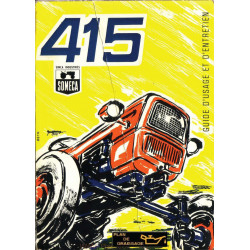 Someca 415 Tracteur Guide Entretien 1965