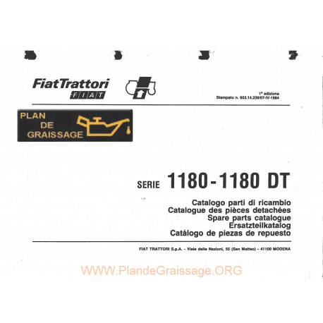 Someca 1180 Dt Tracteur List Pieces