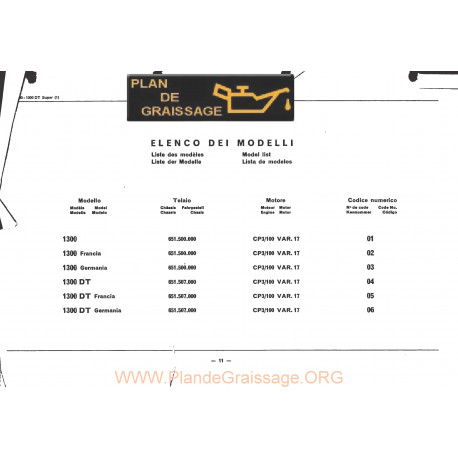 Someca 1300 Super Tracteur List Pieces