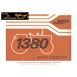 Someca 1380 Tracteur Notice Entretien