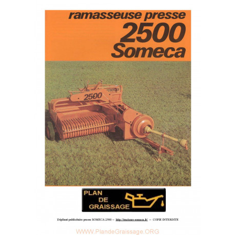 Someca 2500 Ramasseuse Presse 2500