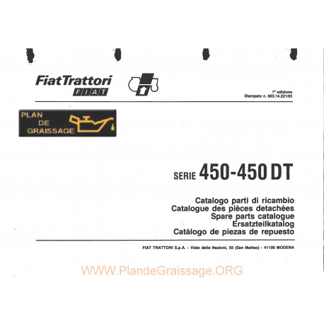 Someca 450 Dt Tracteur List Pieces