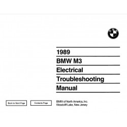 Bmw E30 M3 1989 Electrical Troublashooting Manuel
