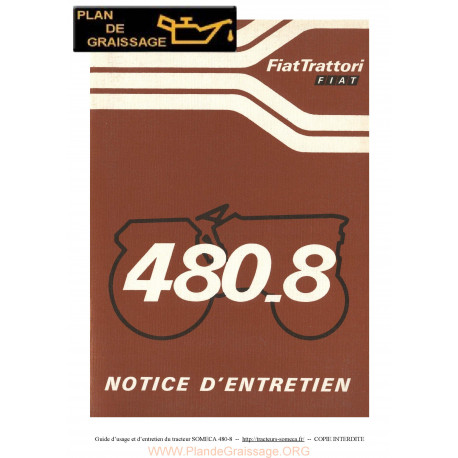 Someca 480 8 Tracteur Notice Entretien